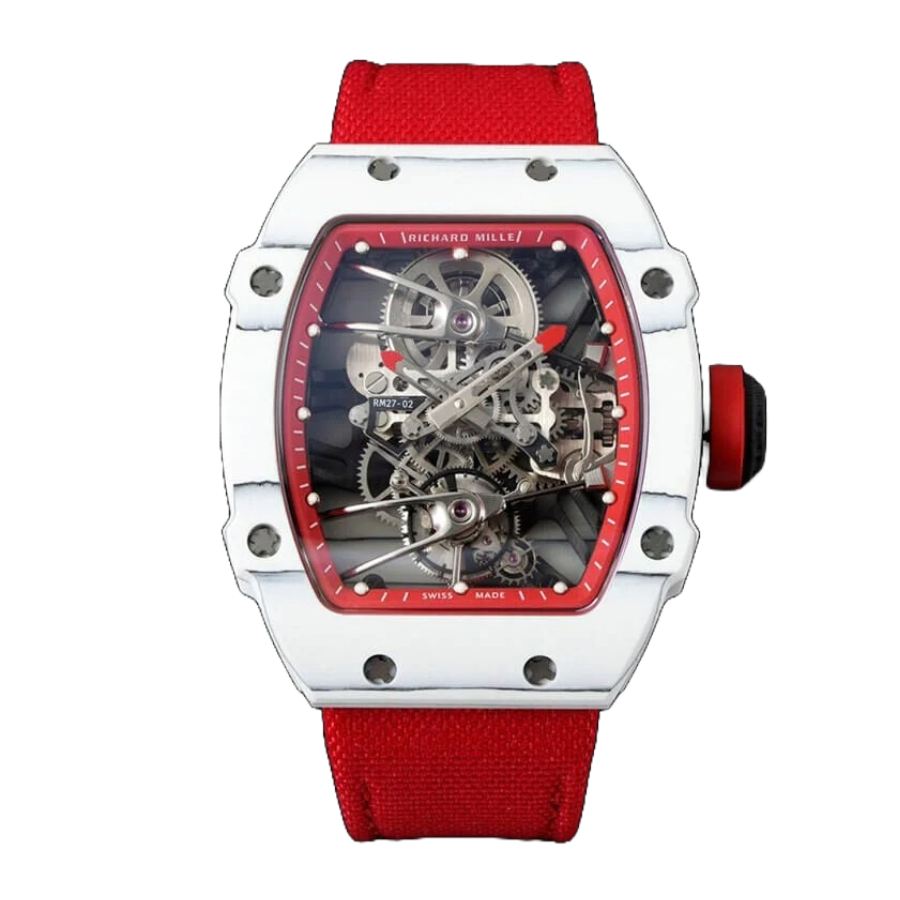 Reptime Original Richard Mille RM 27-02 Tourbillon “Rafael Nadal” Red Masterpiece Replica 473