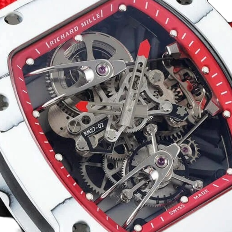 Reptime Original Richard Mille RM 27-02 Tourbillon “Rafael Nadal” Red Masterpiece Replica 473