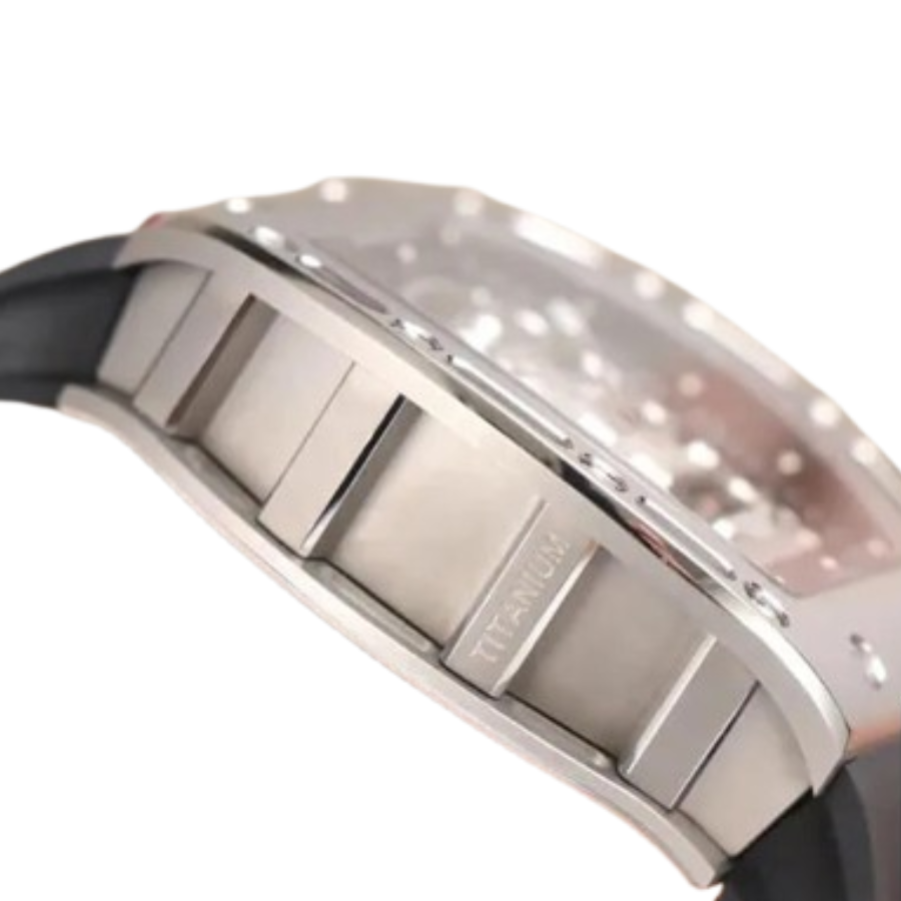 Reptime Richard Mille RM 52-01 Tourbillon “Skull” Grey Exclusive Clone Edition ZipUp 488