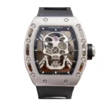 Reptime Richard Mille RM 52-01 Tourbillon “Skull” Grey Exclusive Clone Edition ZipUp 488