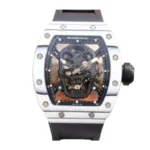 Reptime FlexibleFit Richard Mille RM 52-01 Tourbillon “Skull” White True Replica 1: 490