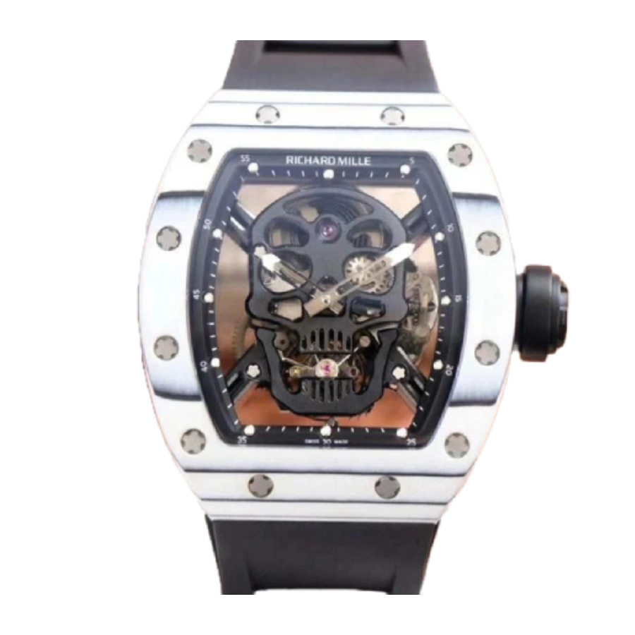 FlexibleFit Richard Mille RM 52-01 Tourbillon “Skull” White True Replica 1: 490