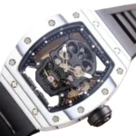 Reptime FlexibleFit Richard Mille RM 52-01 Tourbillon “Skull” White True Replica 1: 490