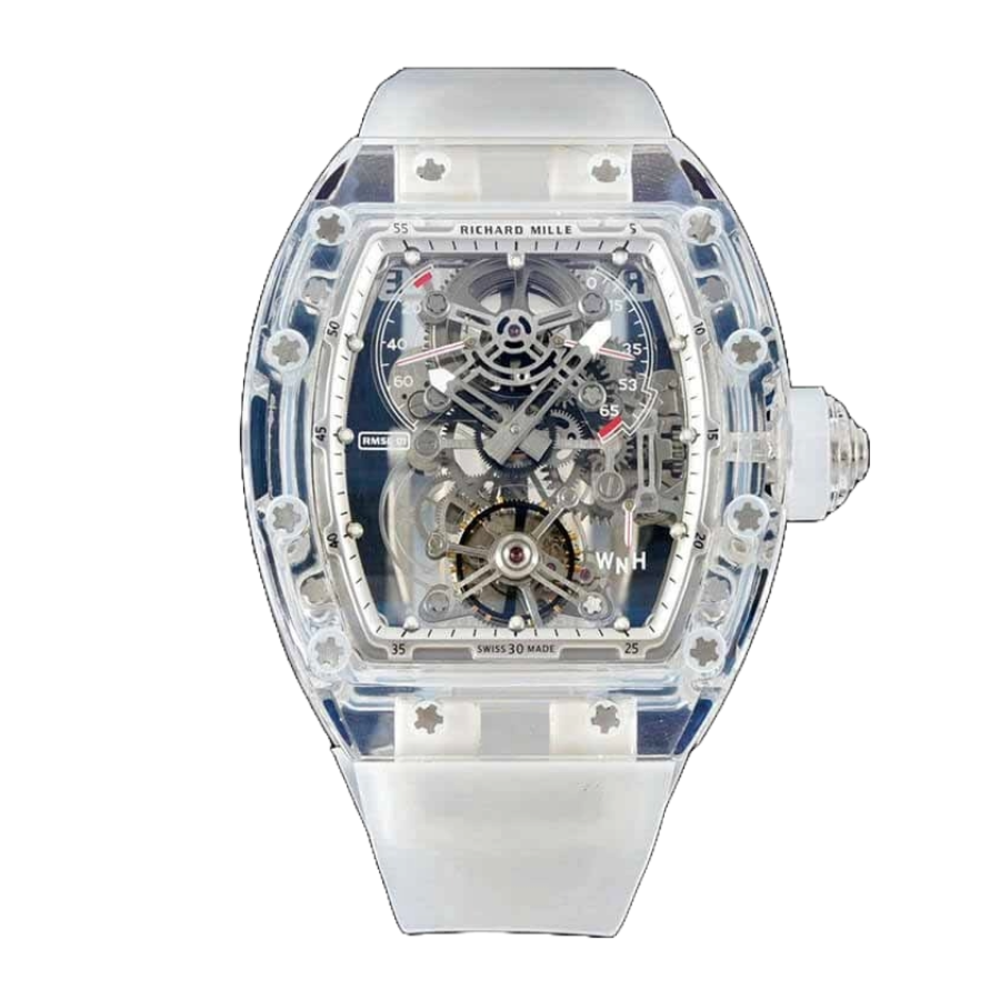 Reptime FlexibleFit Richard Mille RM 56-01 Tourbillon Transparent Authentic Clone 1: 496