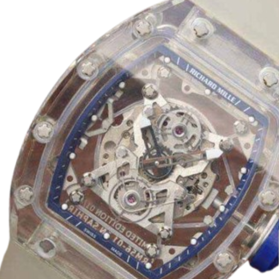 Reptime Richard Mille RM 56-02 Tourbillon Transparent Deluxe Replica Edition FreshLook 499