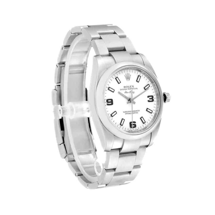 Reptime Rolex Air-King Stainless Steel White Dial 114200 Elite Clone Edition Attractive 518