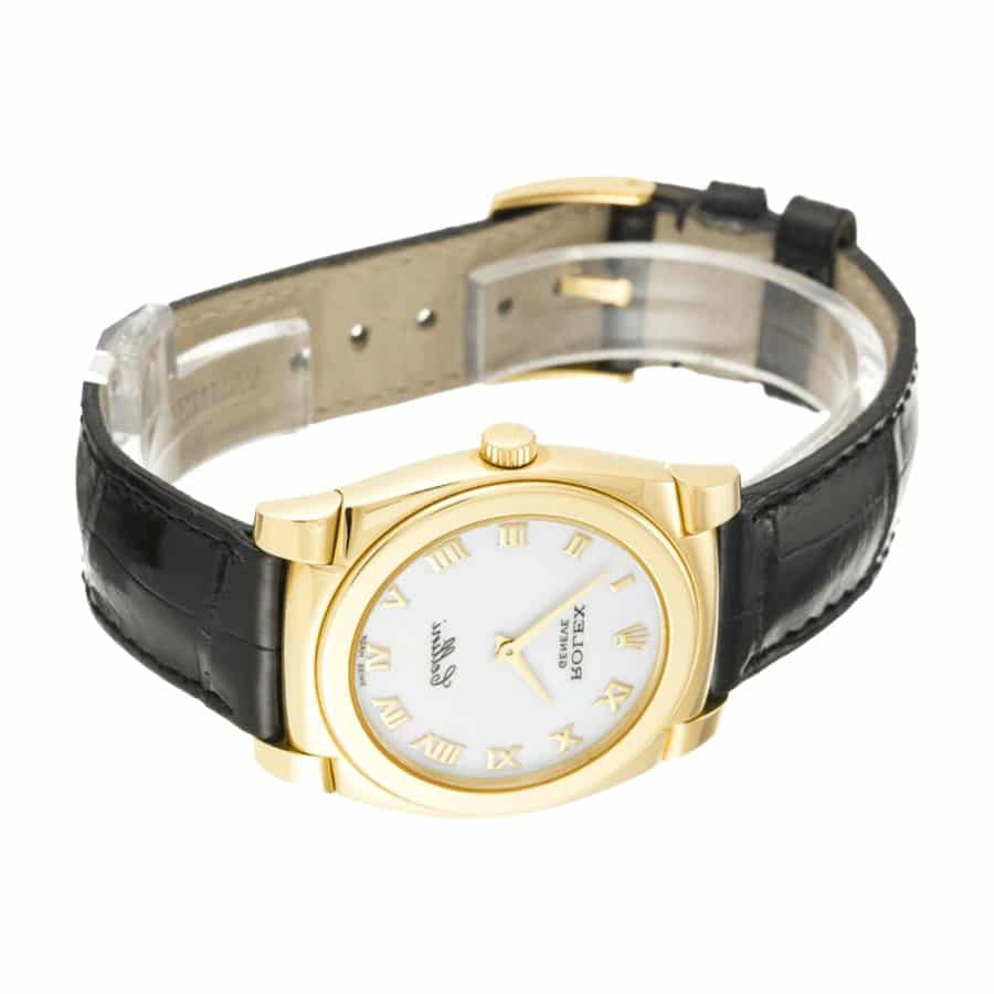 Reptime Popular Rolex Cellini Geneve Yellow Gold White 5320 8 Precision Replica Edition 510