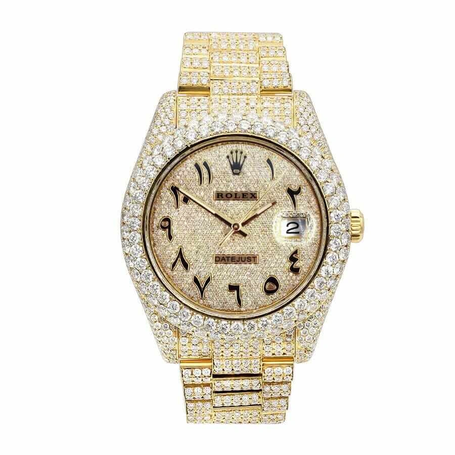 TechFriendly Rolex Datejust 116300 “Iced Out Arabic Dial” Collector’s Copy 1: 1049