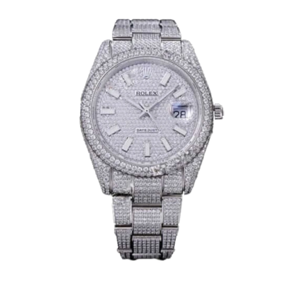 Effortless Rolex Datejust 116334 “Iced Out” Near  Replica 1053