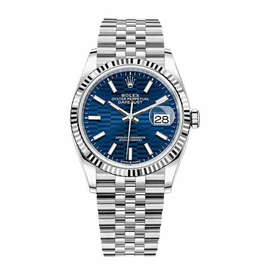 Rolex Datejust 126234 “Blue Dial Jubilee” Luxury Clone Quality FlexibleFit 585