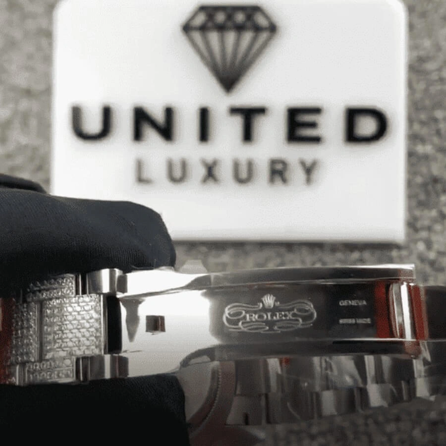 Reptime Thermal Rolex Datejust 126300 “Iced Out Arabic Dial” Super Clone Quality 1059