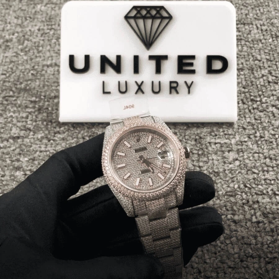 Reptime Packable Rolex Datejust 126303 “Two-Tone Iced Out”  Duplicate Edition 1063