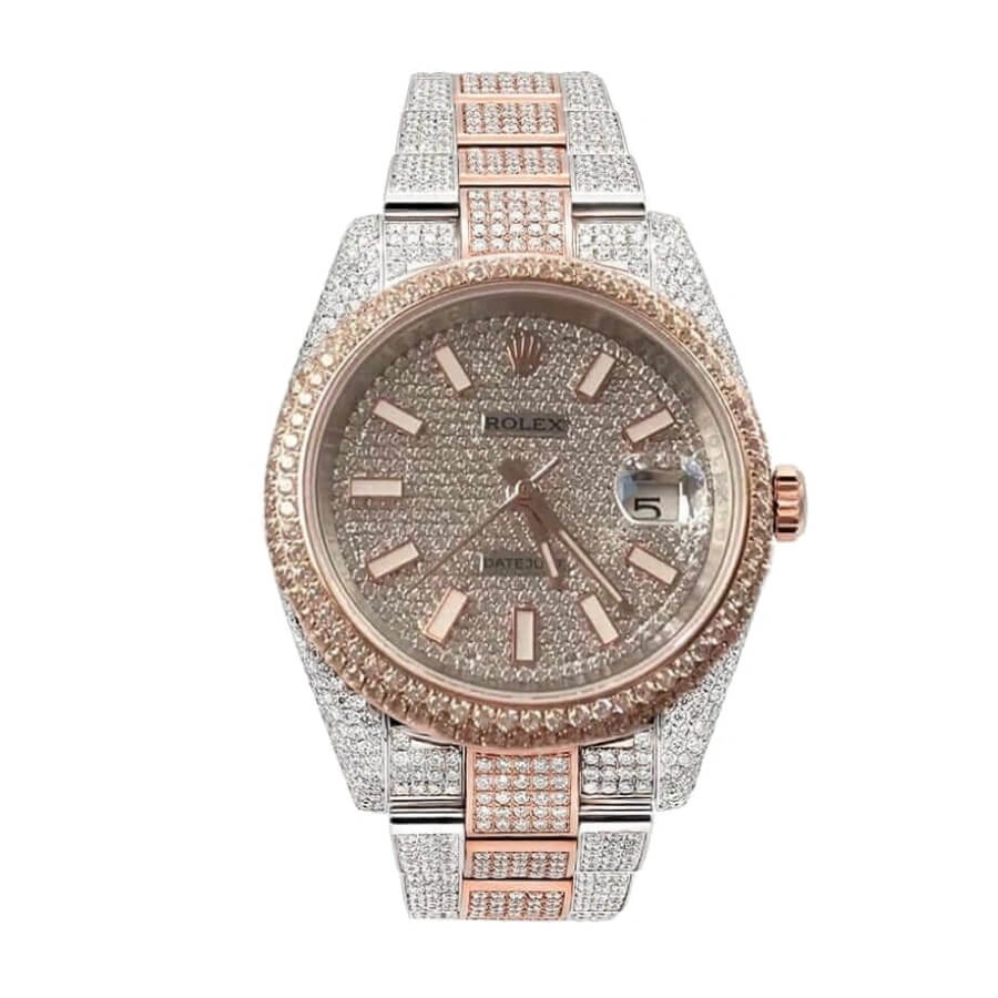 Reptime Packable Rolex Datejust 126303 “Two-Tone Iced Out”  Duplicate Edition 1063