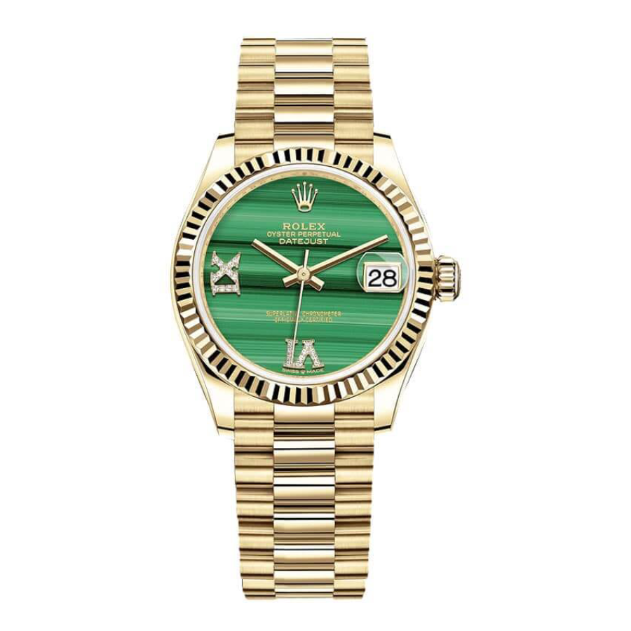 Reptime Rolex Datejust 126333 “Gold Green Dial” Signature Replica 1: SunProtective 1060
