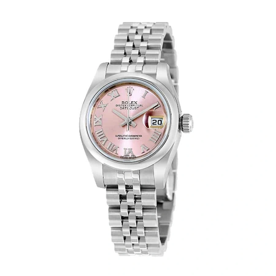 Reptime EyeCatching Rolex Datejust 279160 Pink Roman Dial Near  Replica 665