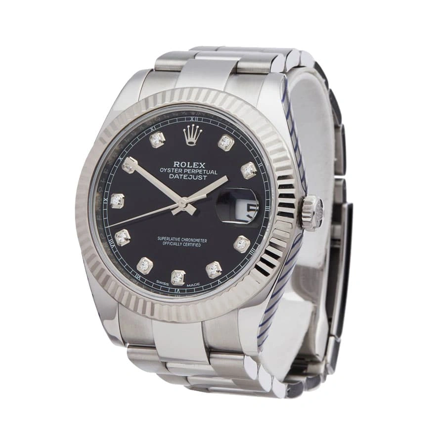 Reptime EyeCatching Rolex Datejust Black Diamond 126334 Exact Replica 1: 674