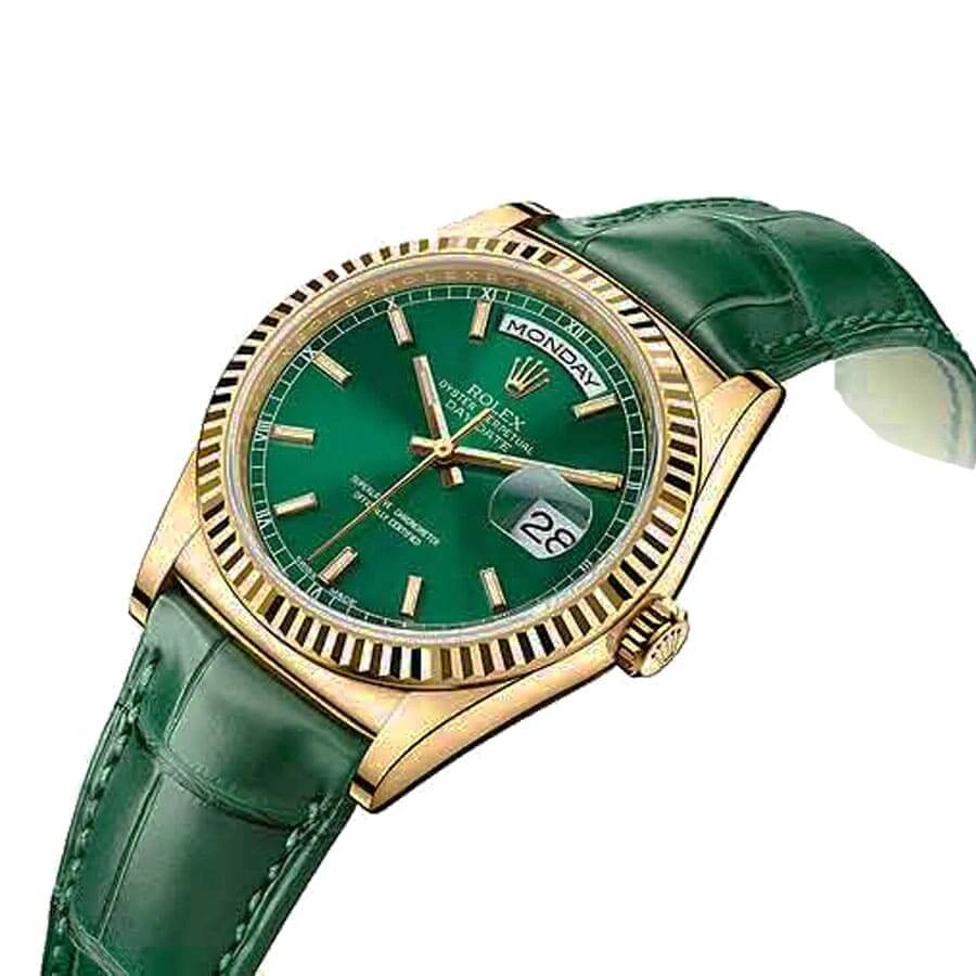 Reptime SunProtective Rolex Day-Date 118138-0003 “Green Dial” Superior Replica 700