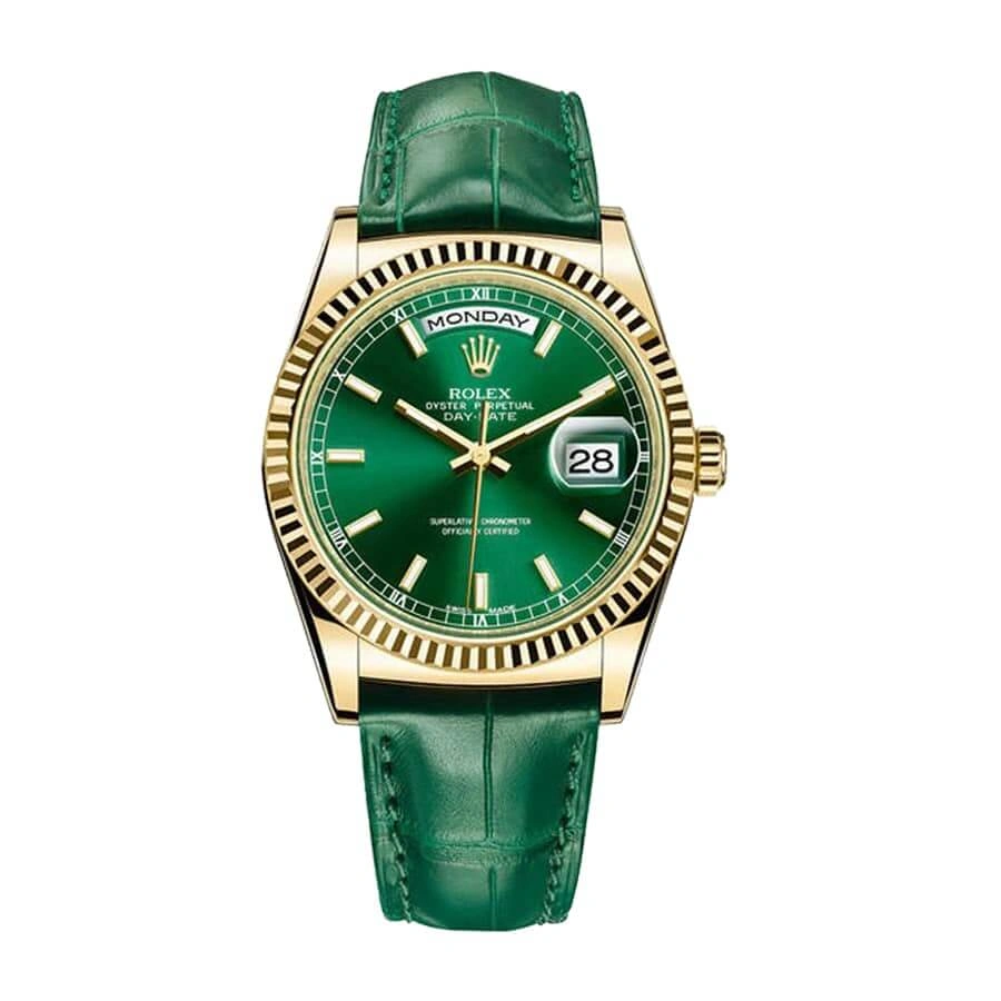 SunProtective Rolex Day-Date 118138-0003 “Green Dial” Superior Replica 700