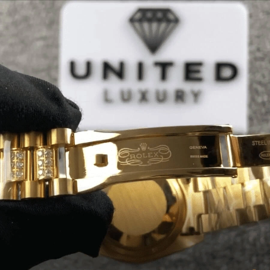 Reptime Youthful Rolex Day-Date 118348 “Iced Out” Deluxe Clone 1: 1077