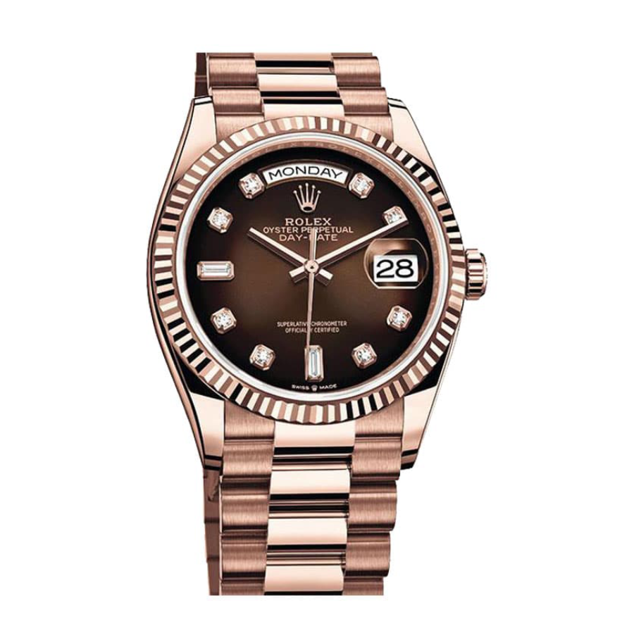 Reptime Unisex Rolex Day-Date 128235 “Brown Ombre Dial” Top Grade Clone 1: 699