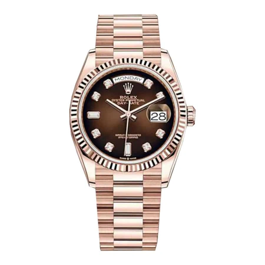 Unisex Rolex Day-Date 128235 “Brown Ombre Dial” Top Grade Clone 1: 699