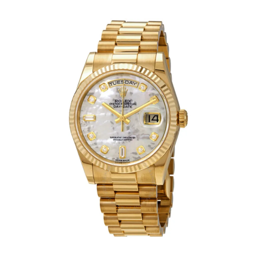Reptime Rolex Day-Date 128238 “Mother of Pearl” Swiss Super Clone Comfortable 703