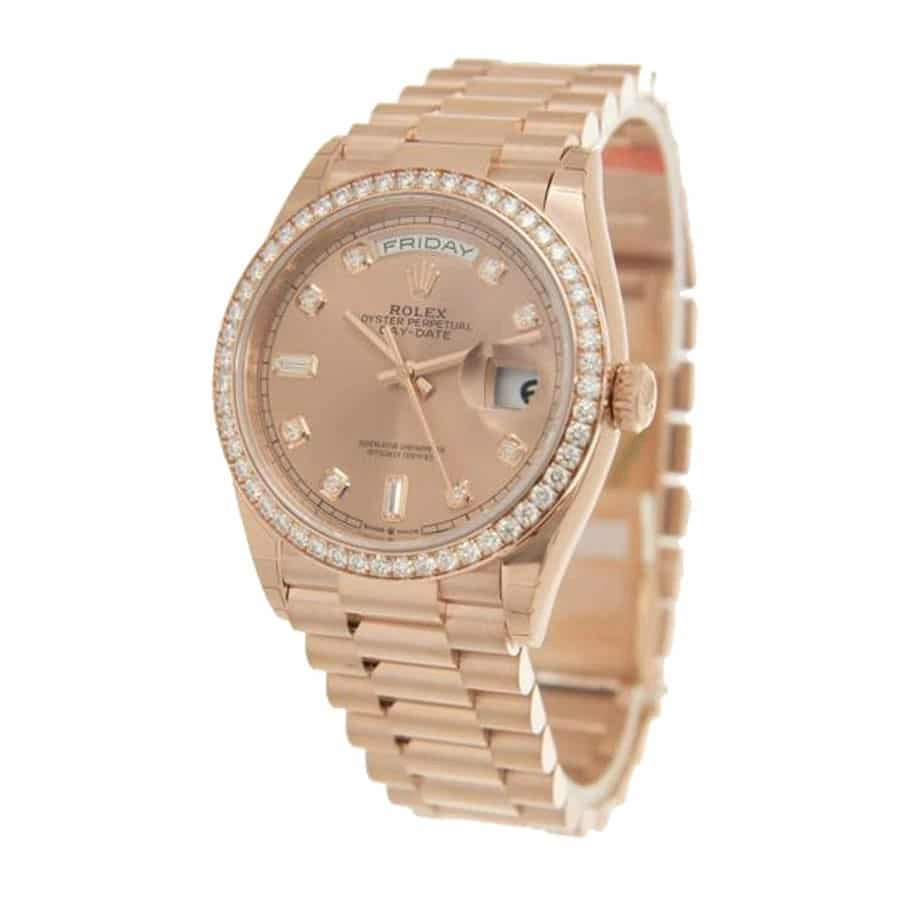 Reptime Resilient Rolex Day-Date 128345PDP “Pink Diamond” Super Clone Exceptional Replica 1: 1078