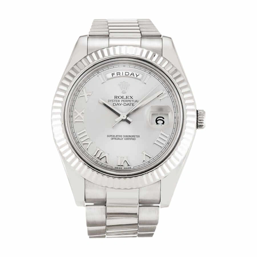Rolex Day-Date 218239-0041 “White Roman Dial” First-Class Clone DailyWear 714