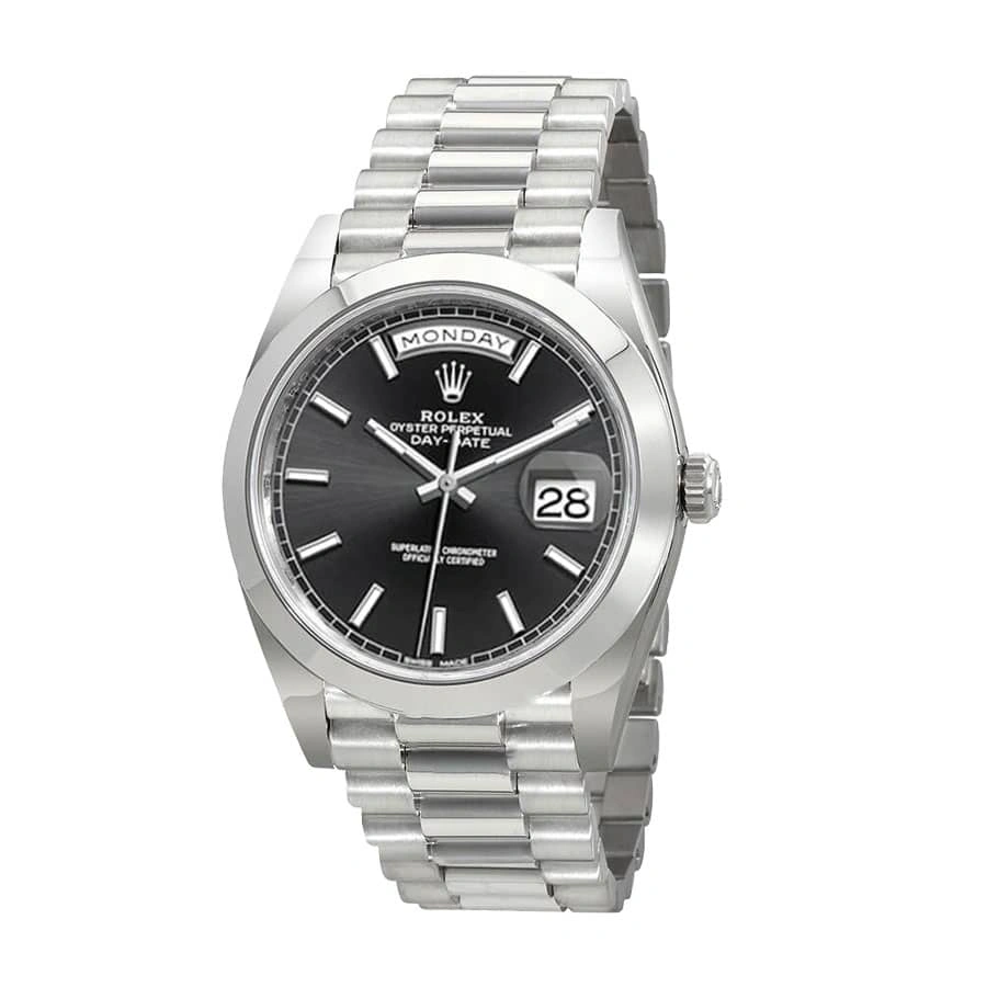 Reptime AllSeason Rolex Day-Date 228206 “Black Diagonal Dial”  Copy 1: 717