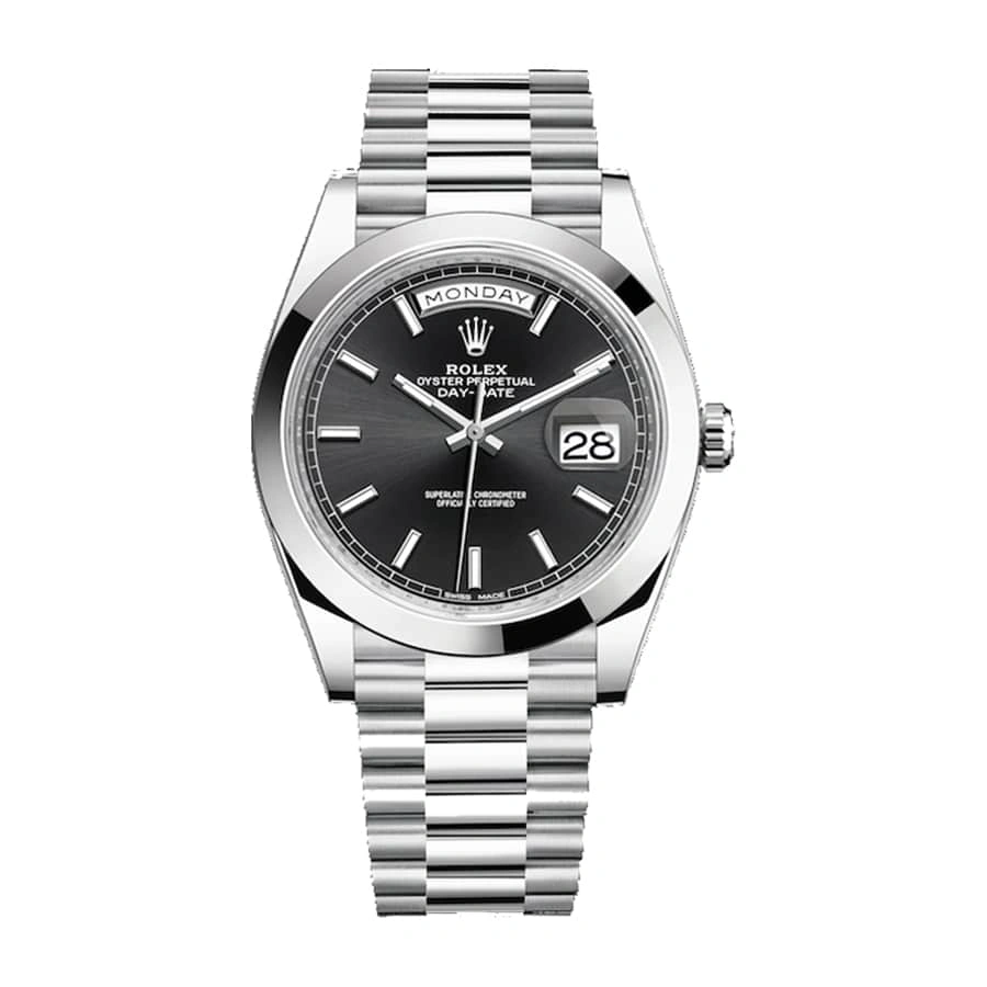 AllSeason Rolex Day-Date 228206 “Black Diagonal Dial”  Copy 1: 717