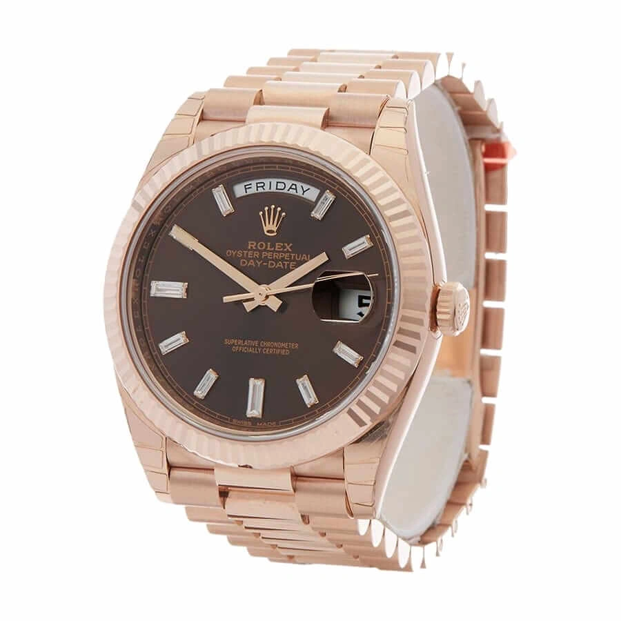 Reptime Rolex Day-Date 228235 “Chocolate Dial” Luxury Clone Quality Trendy 724