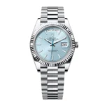 Reptime Lightweight Rolex Day-Date 228236 “Ice Blue Grooved” Super Clone Quality 731