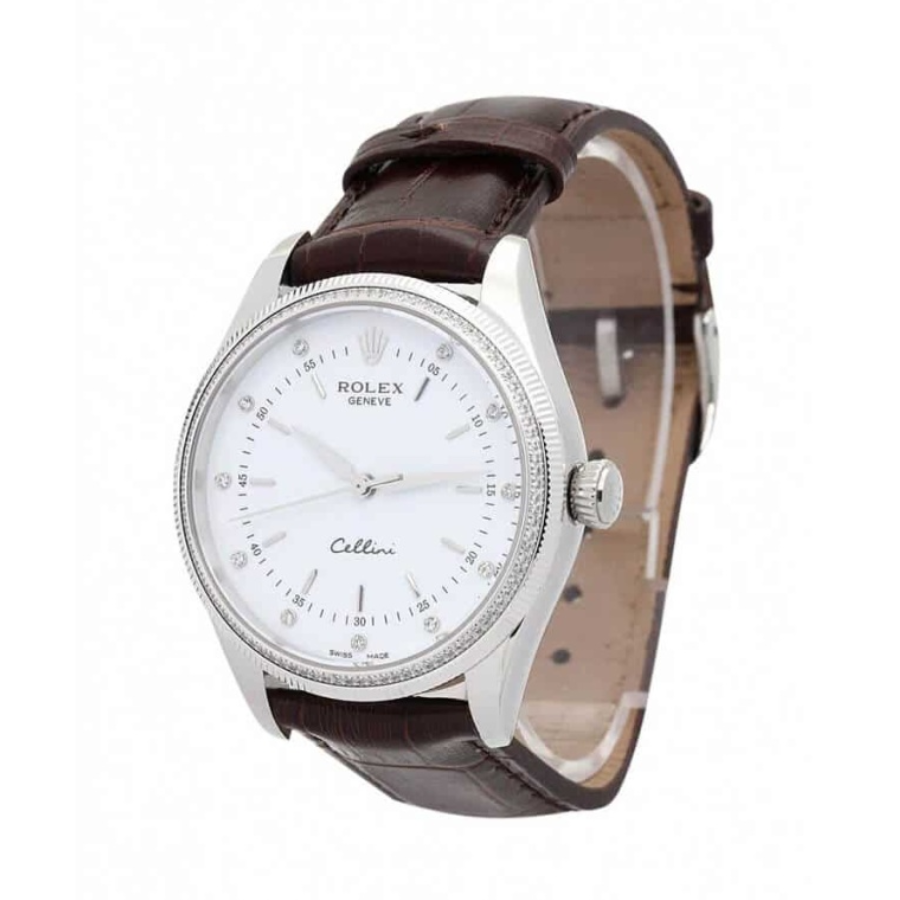 Reptime Reliable Rolex Day-Date 228238-0004 “Diagonal Silver”  Duplicate 738