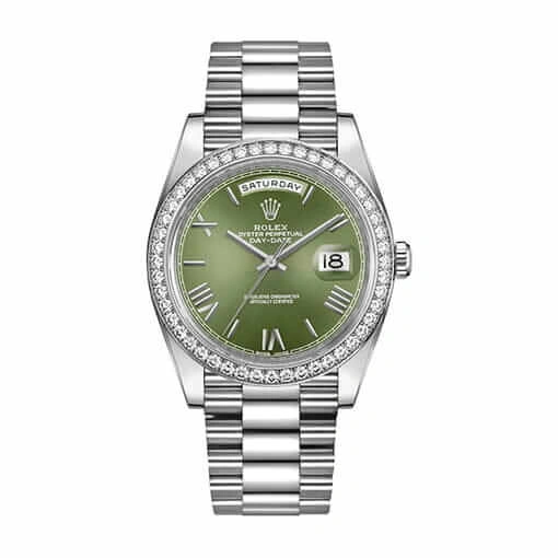 Rolex Day-Date 228238 “Olive Green” Mirror Replica 1: Functional 735