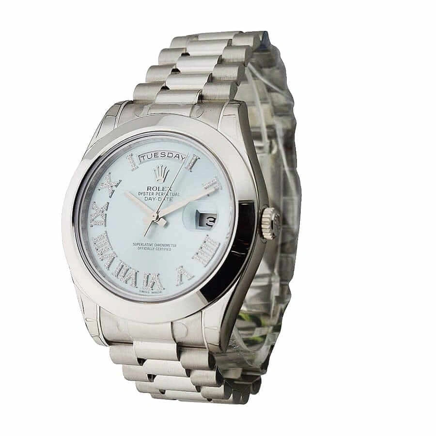 Reptime Rolex Day-Date II 218239 “Ice Blue Roman Dial” Masterpiece Replica Comfortable 753