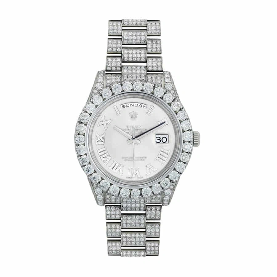 WellDesigned Rolex Day-Date II Diamond-Set Timepiece 218239 True Clone 1: 1090