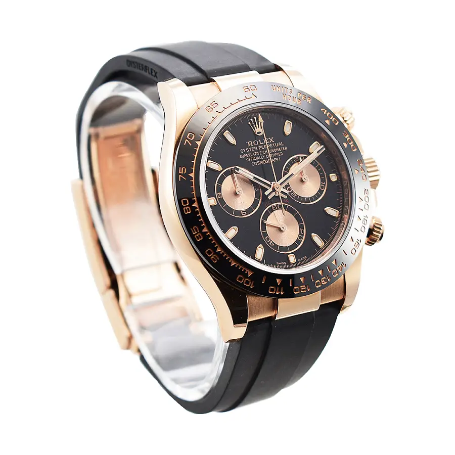Reptime GoodFit Rolex Daytona 116515LN “Everose Gold Black Dial” Precision Duplicate 1: 775