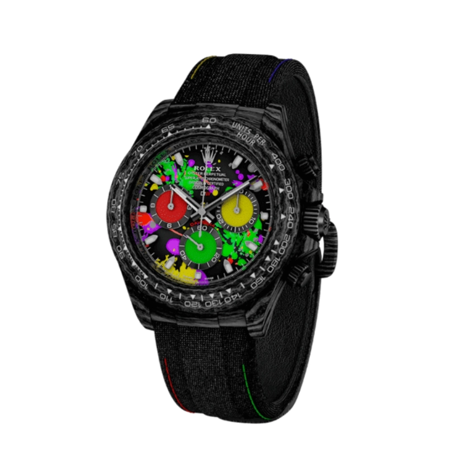 Reptime Unisex Rolex Daytona “Carbon” 4130 Masterpiece Replica 759