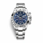 Reptime NewStyle Rolex Daytona Cosmograph 116509 “White Gold Blue Dial” Mirror Clone Quality 780
