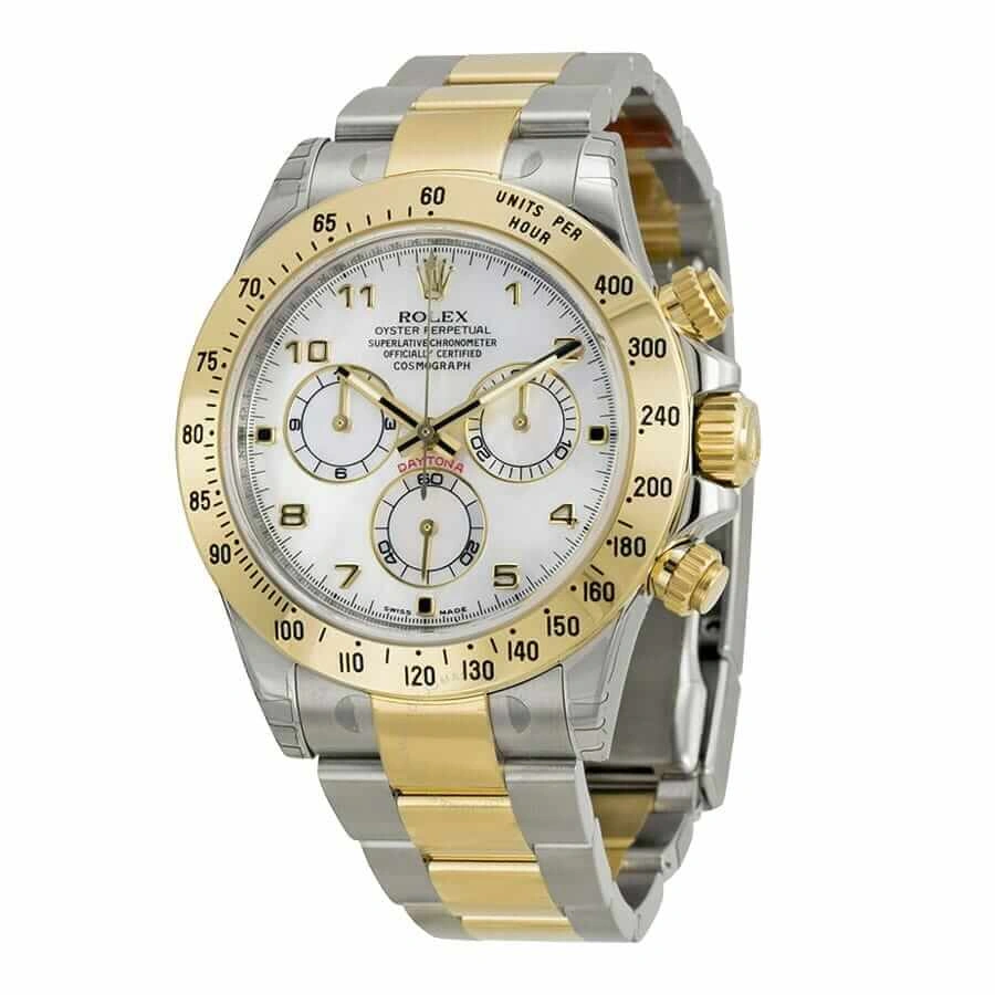 Reptime EasyCare Rolex Daytona Two-Tone 116523 “White Dial” Authentic Super Replica 790