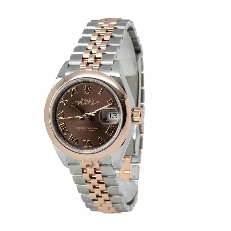 Reptime Rolex Lady-Datejust 279161 Chocolate Roman Dial Mirror Clone Quality Durable 834