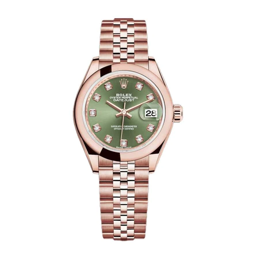 Rolex Lady-Datejust 279165 Green Diamond Dial  Copy 1: FreshLook 833
