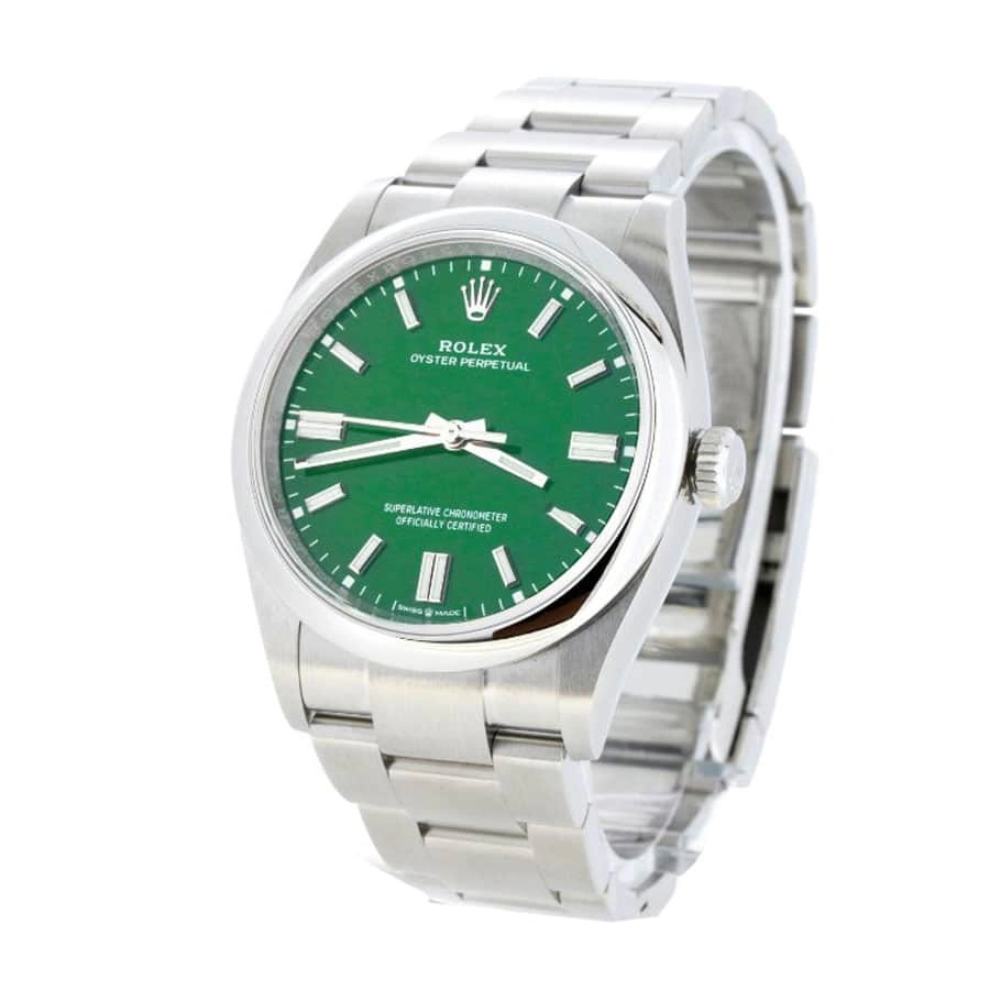 Reptime Original Rolex Oyster Perpetual 126000 “Green Dial” Ultra Clone 1: 860