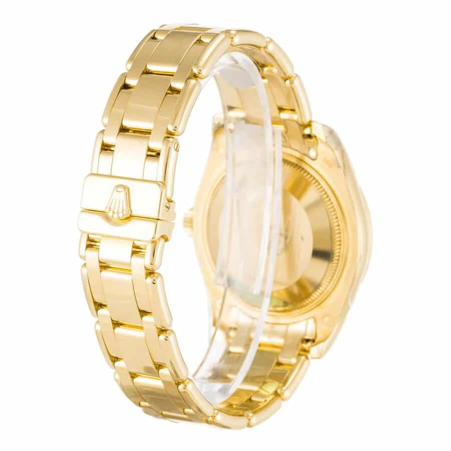 Reptime Lightweight Rolex Pearl Master 81208 Gold & Diamond Dial Super Clone  Replica 1: 869