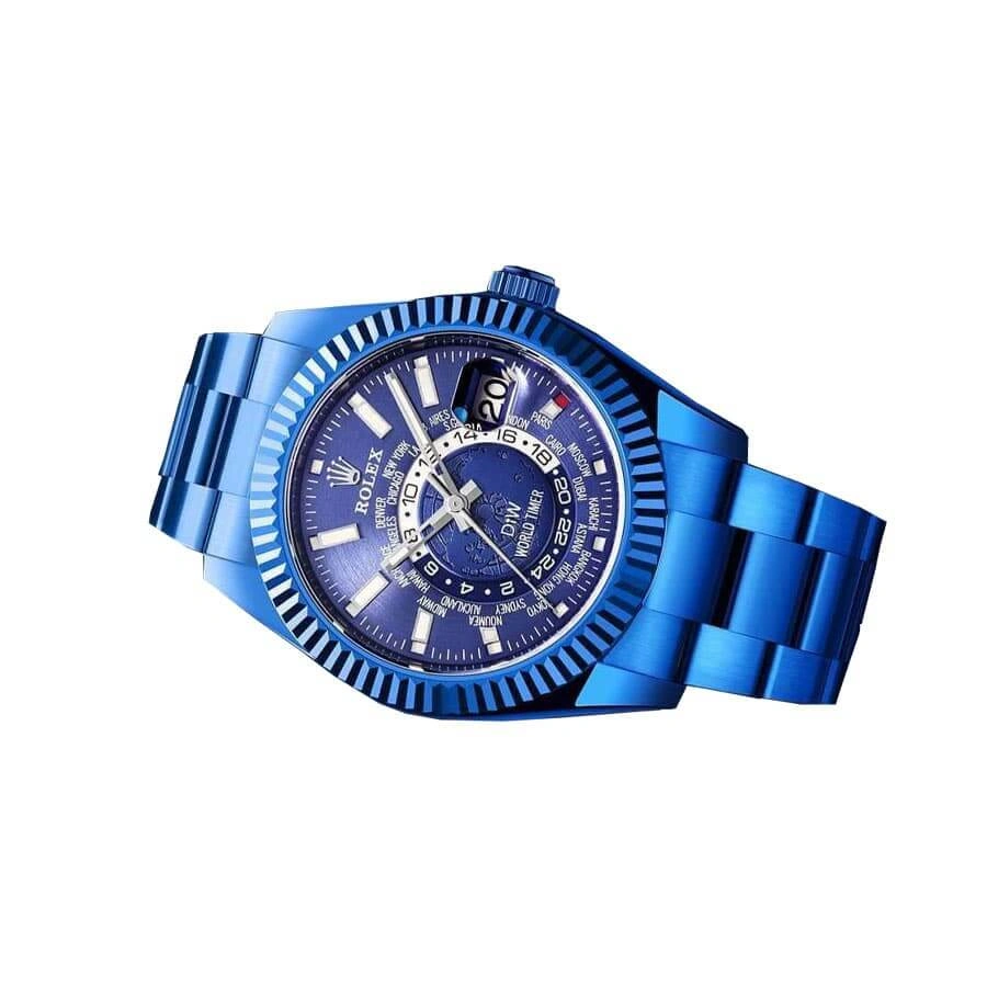 Reptime WaterResistant Rolex Sky-Dweller 326934 “Blue Dial DLC” Superior Copy 1: 879