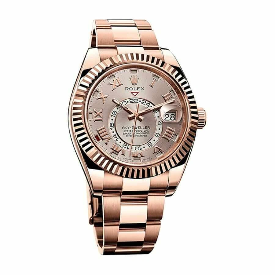 Reptime FastDry Rolex Sky-Dweller 326935 “Everose Gold” Handcrafted Replica Edition 882