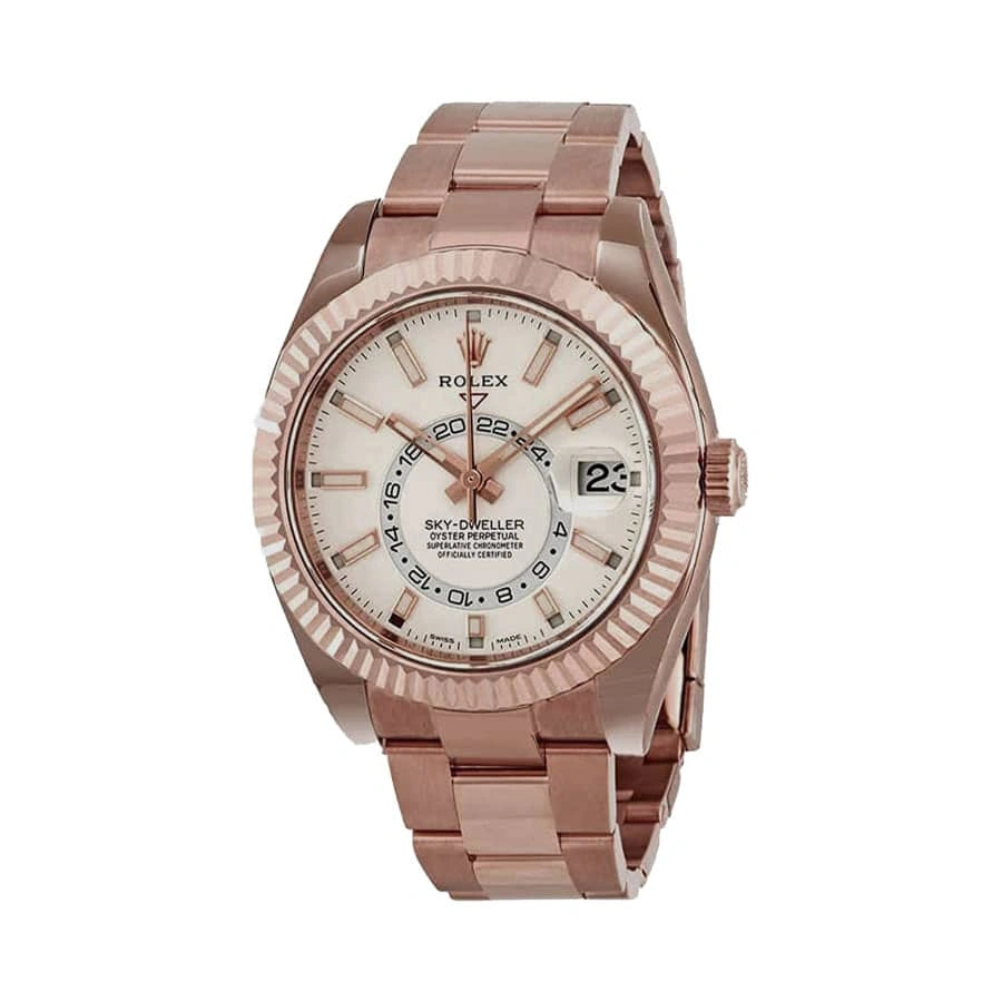Reptime Stretchable Rolex Sky-Dweller 326935 “Everose Gold” Swiss Super Clone 892