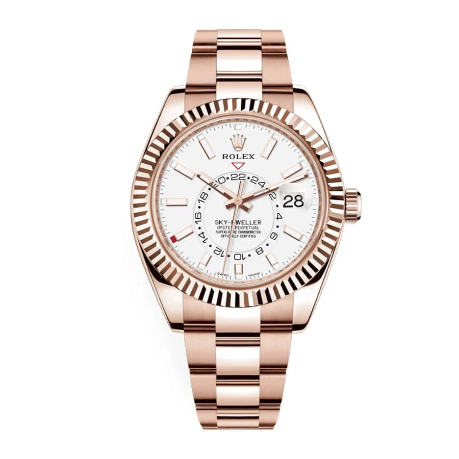 Stretchable Rolex Sky-Dweller 326935 “Everose Gold” Swiss Super Clone 892