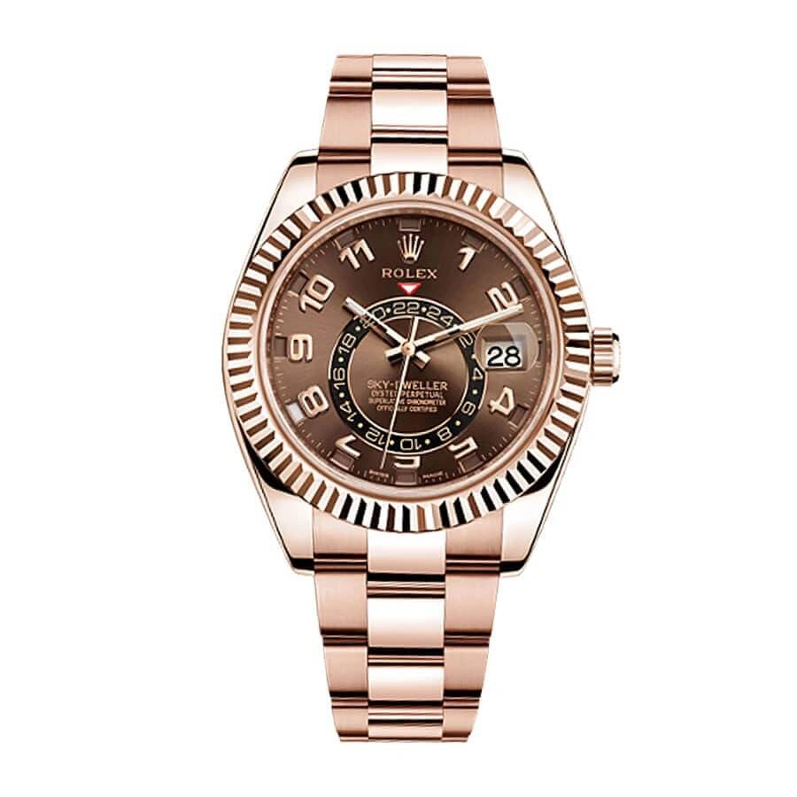 ComfortFit Rolex Sky-Dweller 326935 “Rose Gold Chocolate Dial” Authentic Super Replica 884
