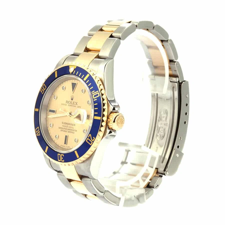 Reptime Unisex Rolex Submariner 16613 “Serti Two-Tone” Top Grade Clone 1: 903
